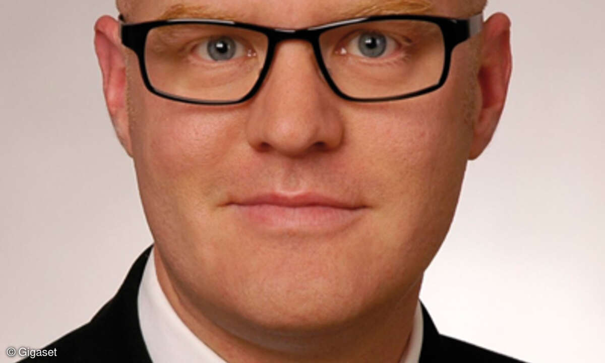 Hans-Jürgen Huber, Leiter des Geschäftskundensegment Gigaset pro bei Gigaset