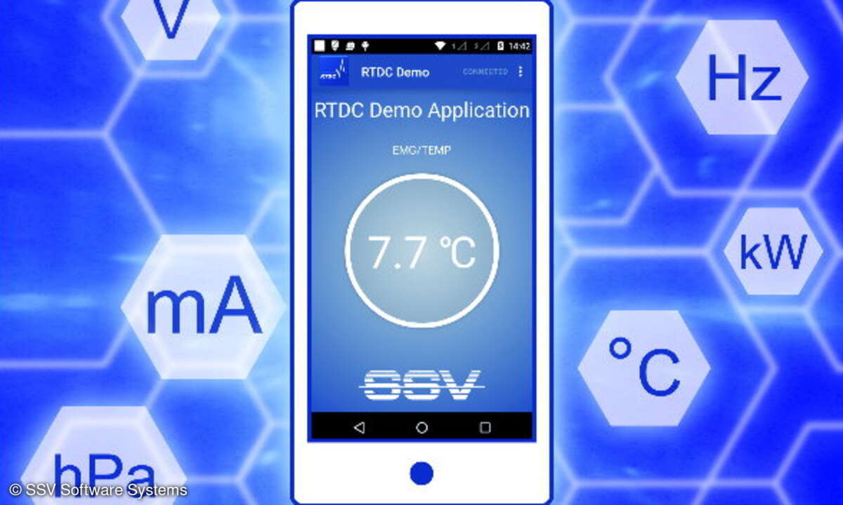 Das Smartphone und die RTDC-App von SSV vereinfachen die Inbetriebnahme, Diagnose und Wartung industrieller Komponenten stark. Das gilt besonders für die Handhabung von Sensorwerten.