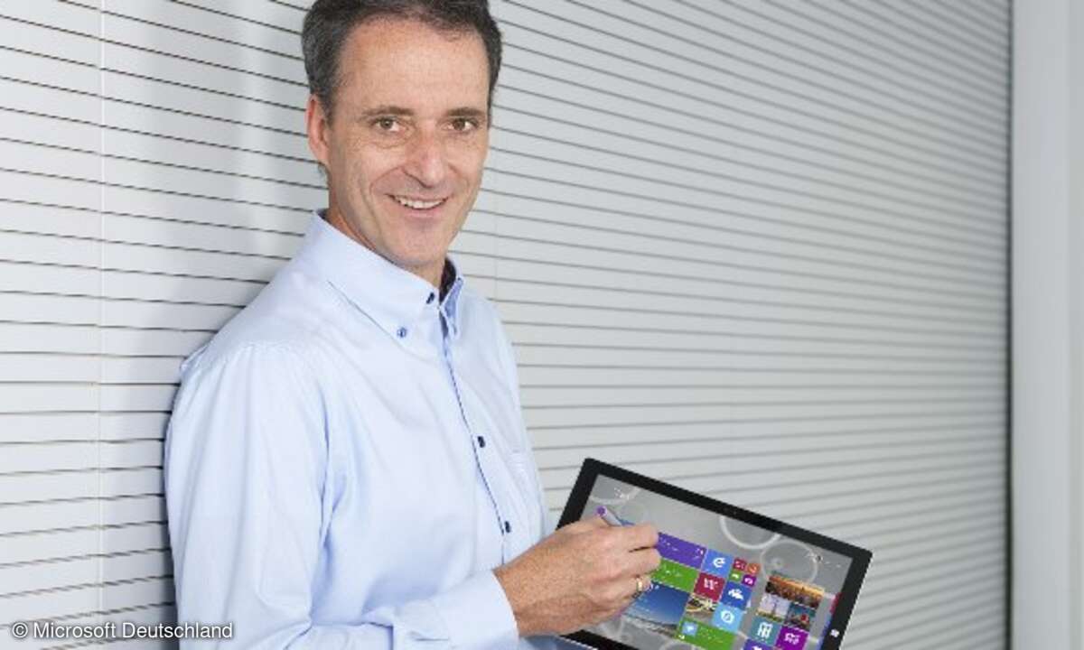 Oliver Gürtler, Leiter des Geschäftsbereichs Windows von Microsoft Deutschland