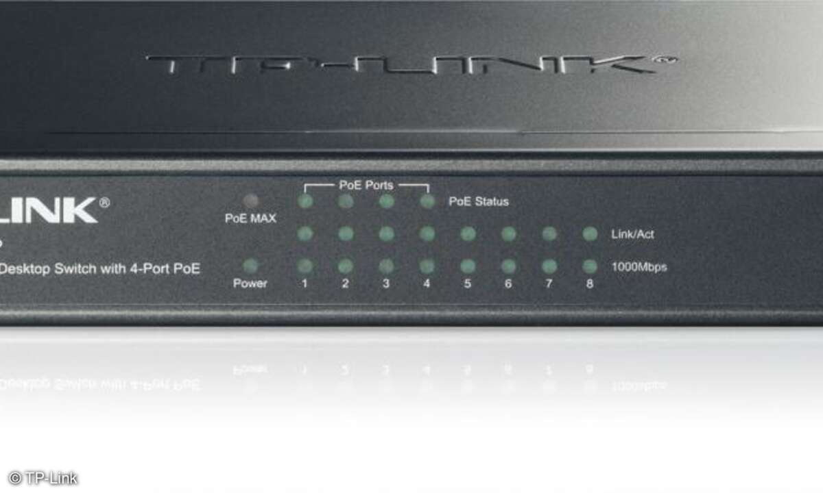 Bringt mehr Leistung: Switch TL SG1008P mit acht Ports