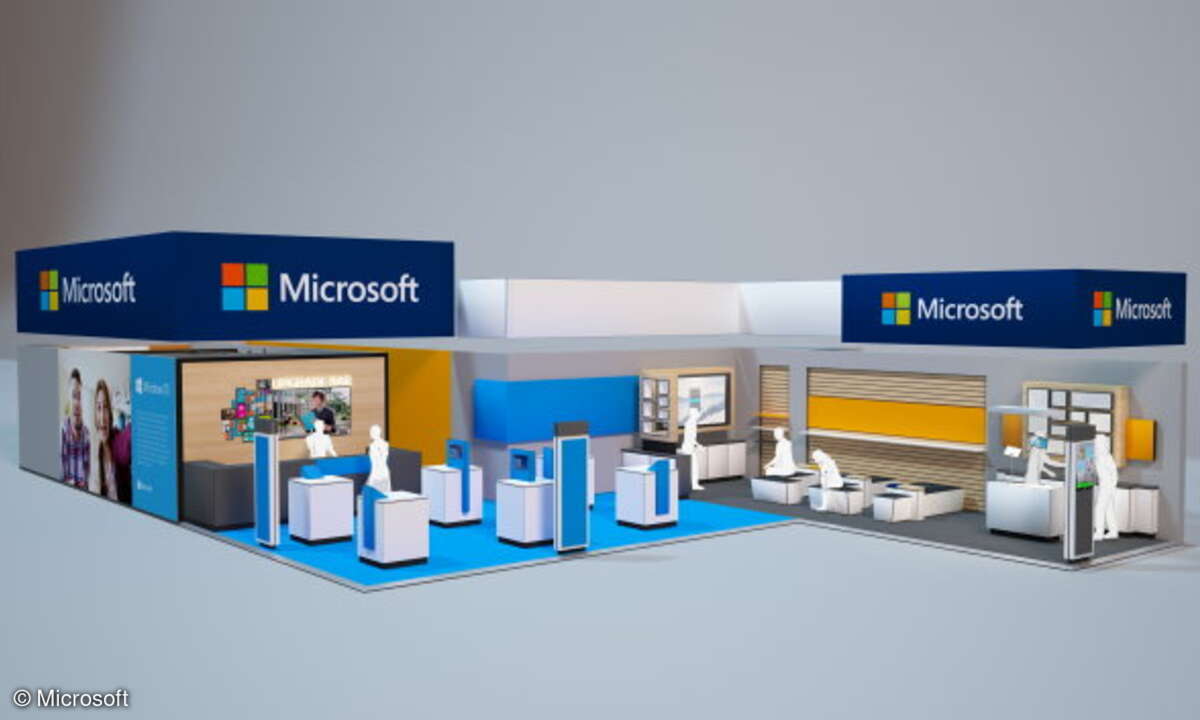Der Microsoft-Stand im