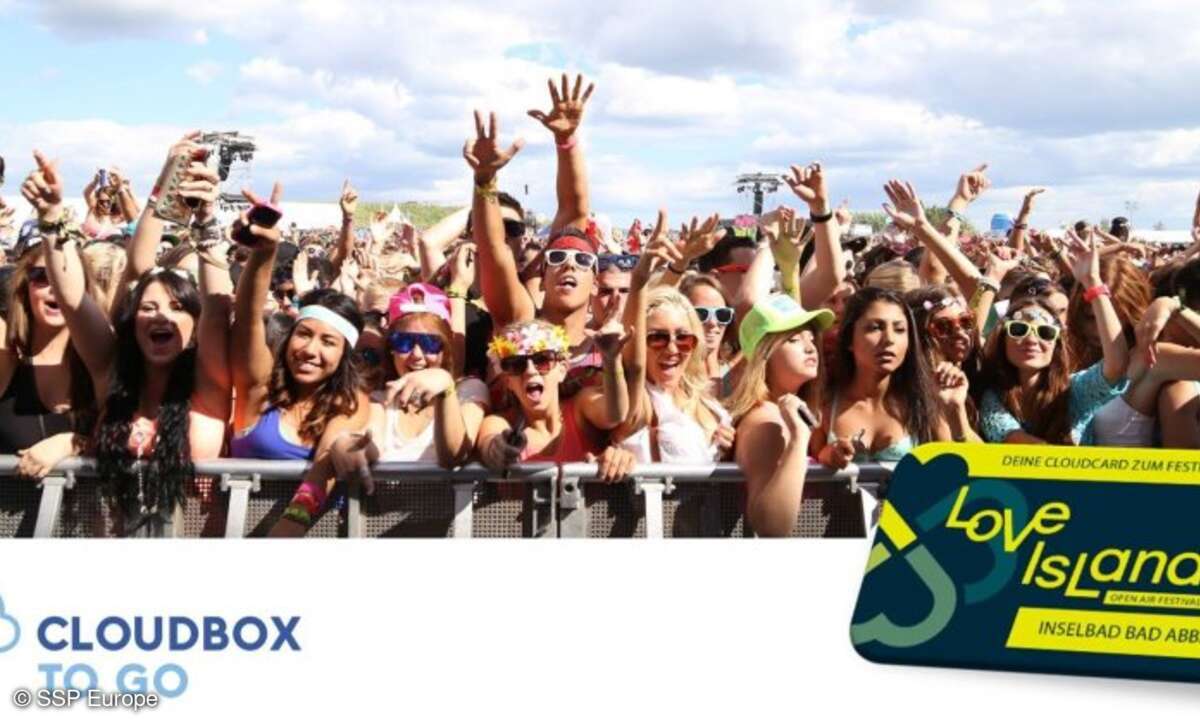 Cloudbox to Go beim Love Island Festival