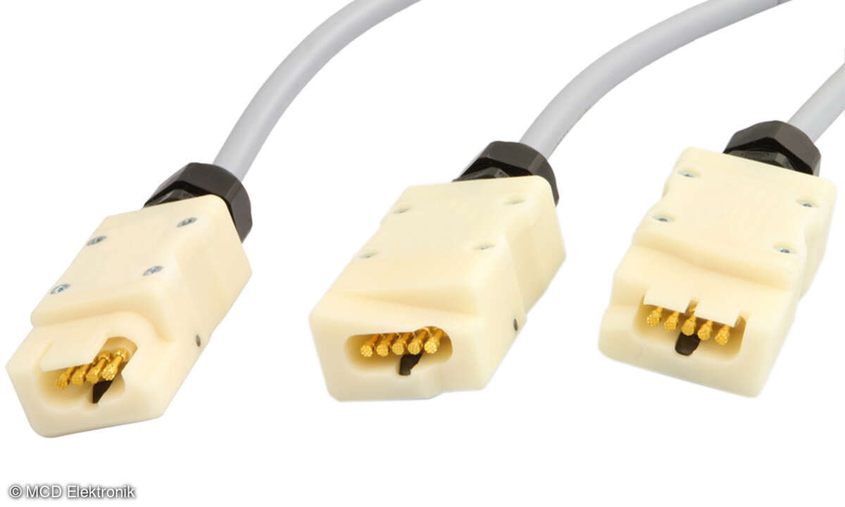 Für jeden Klappensteller das richtige Kabel: MCD liefert auch die passenden Prüfkabel zum mobilen Tester.