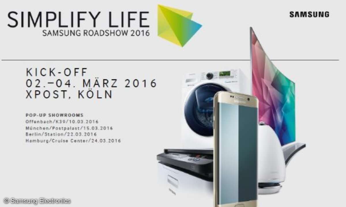 Header zur Samsung Roadshow 2016