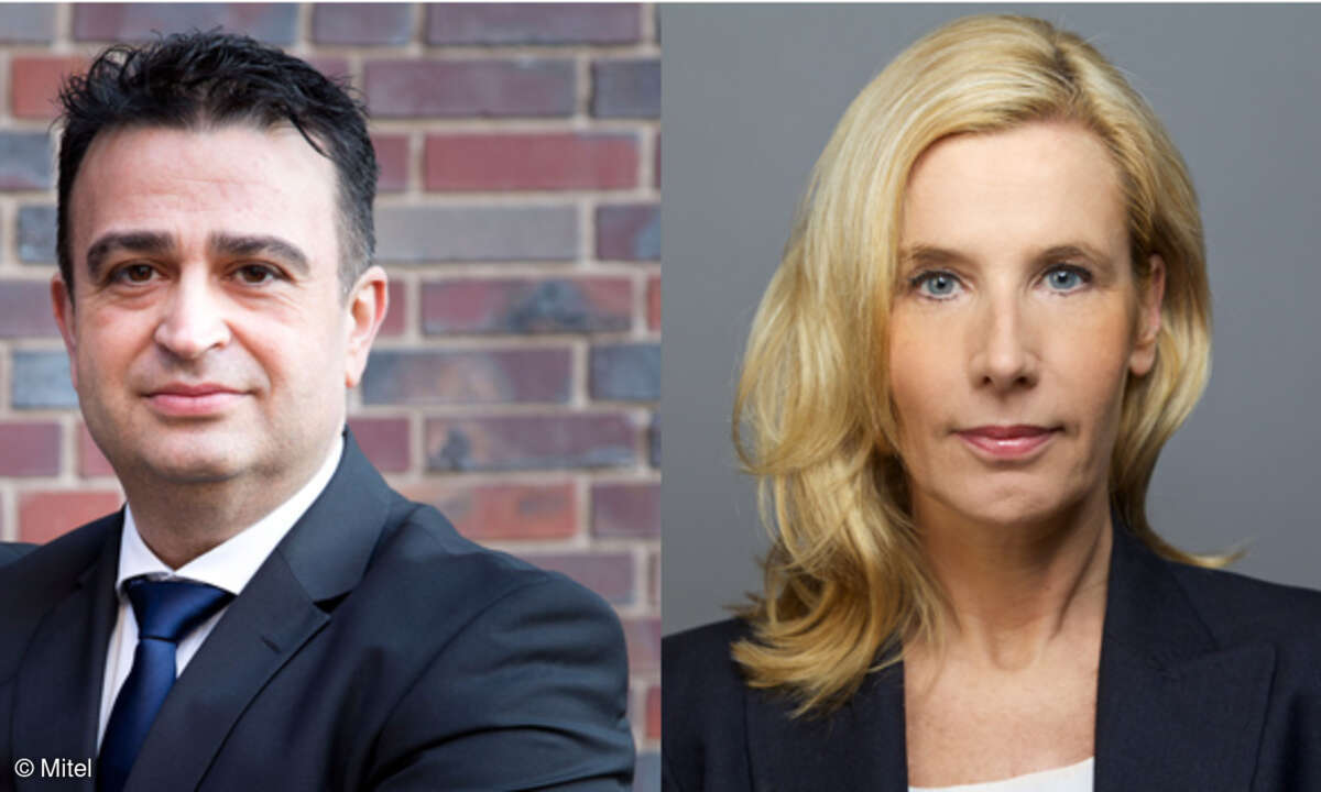 Manuel Ferre-Hernandez, neuer Sales Director Germany, und seine Kollegin Kirstin Welther, Field Marketing Director DACH bei Mitel