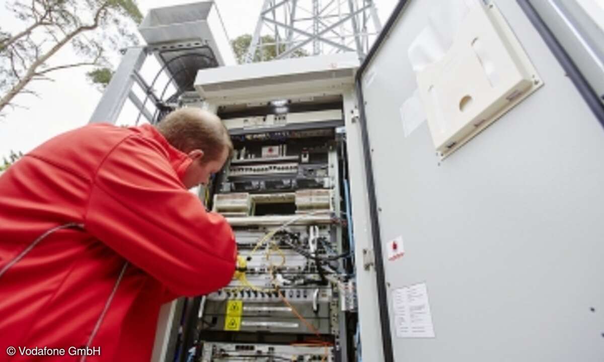 Vodafone Netz Basisstation Techniker
