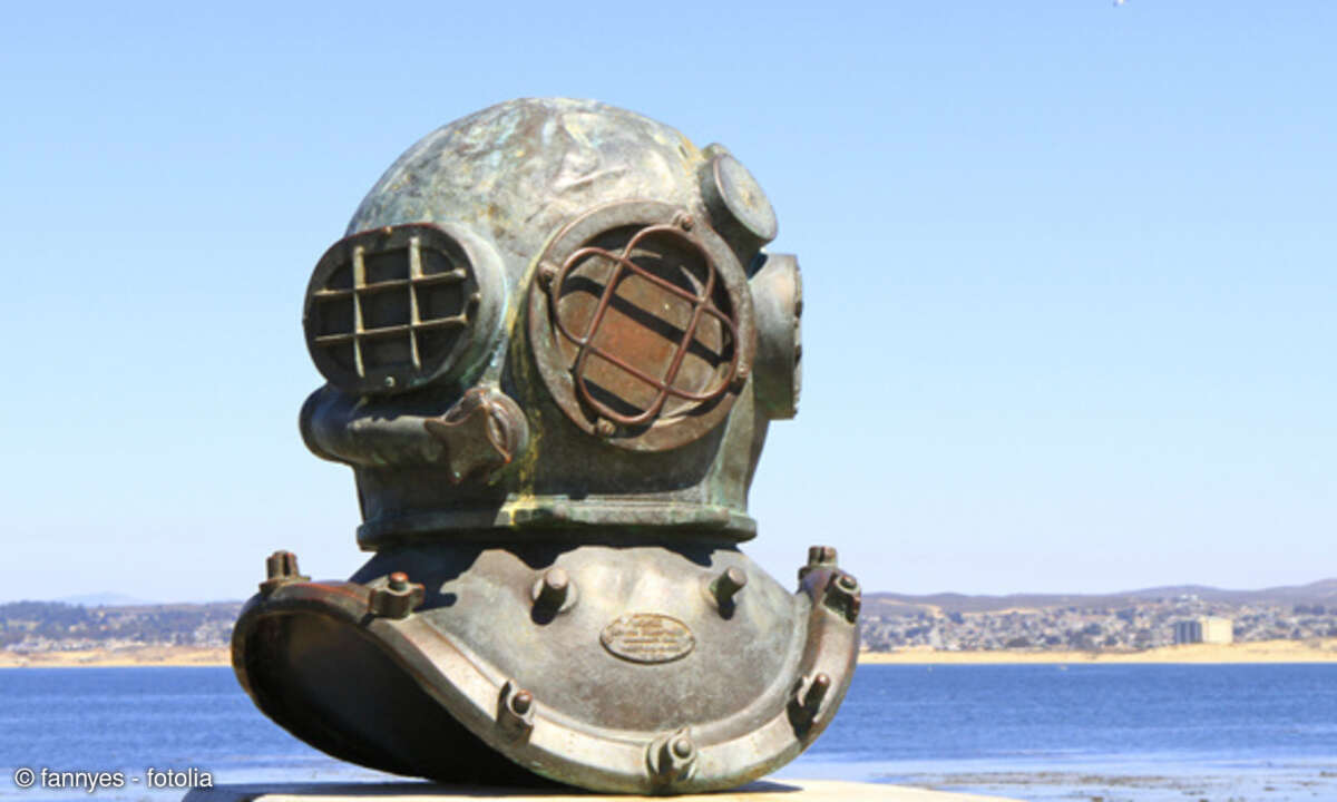 Schwerer Taucherhelm