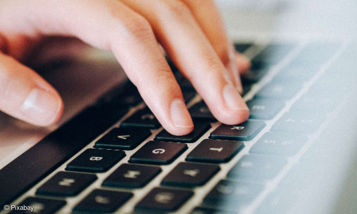 Arbeiten am Laptop
