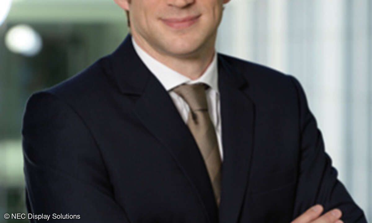 Joachim Fischer, General Manager Sales DACH bei NEC Display Solutions