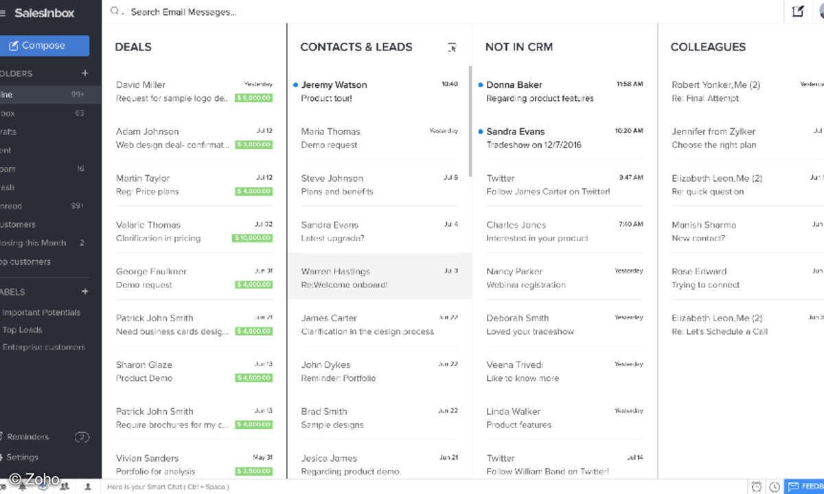 Zoho SalesInbox