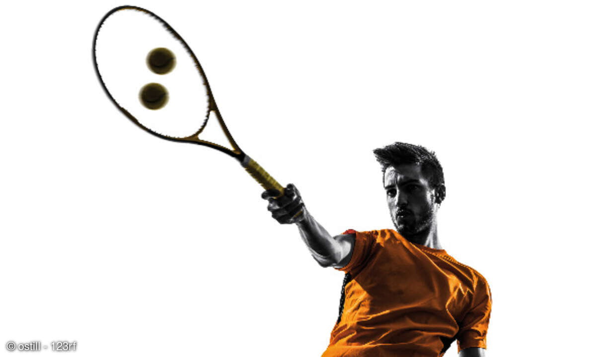 Tennis, zwei Bälle