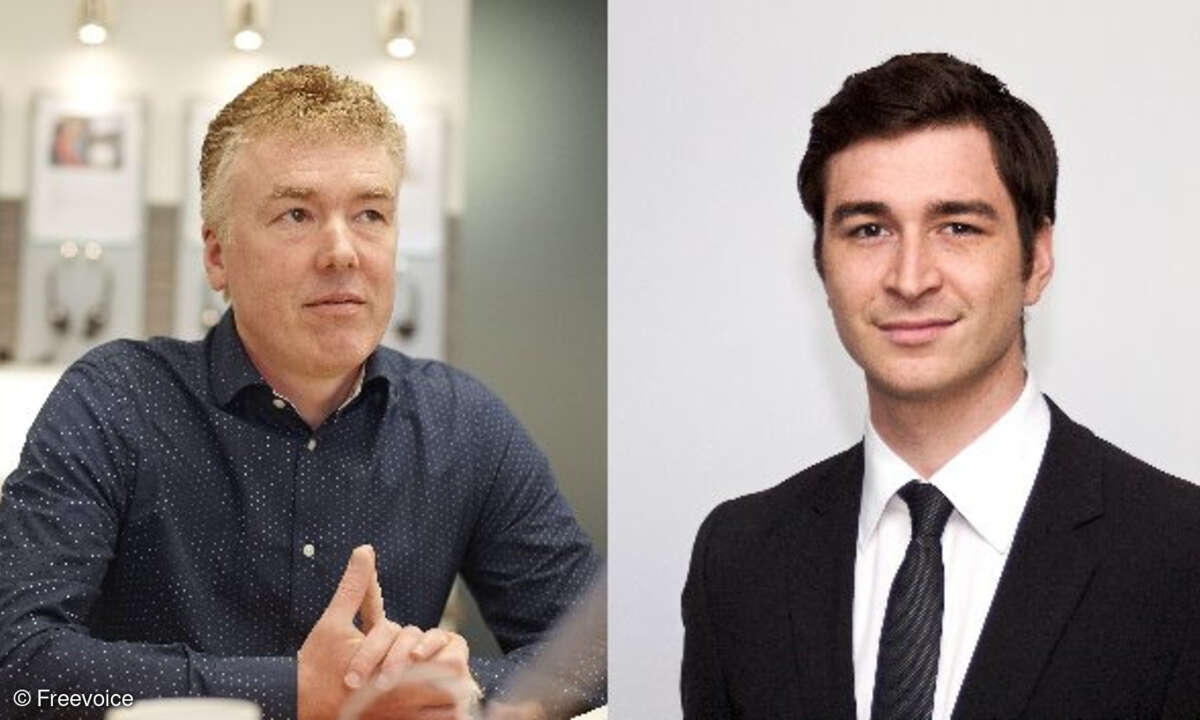 Stefan Tabord und Michael Hengl von Freevoice