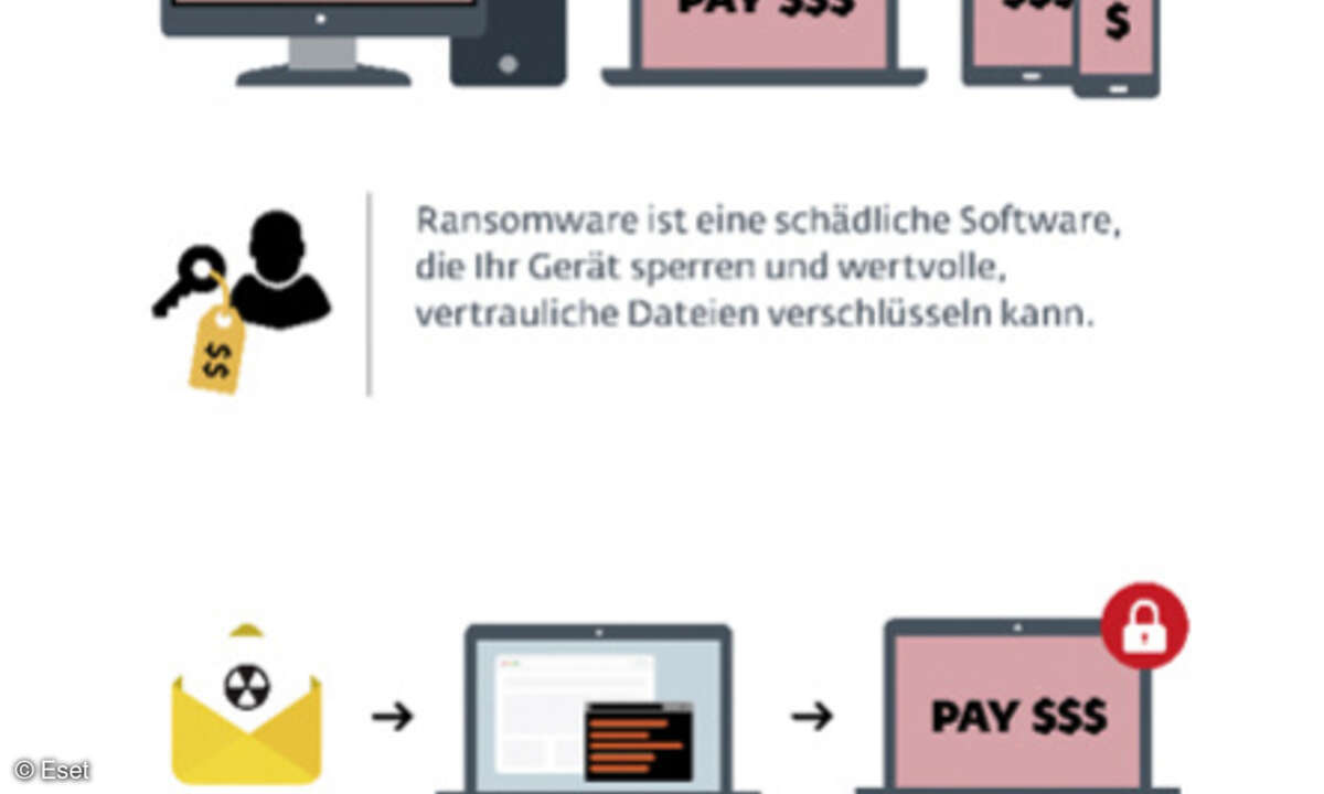 Grafik zu Ransomware