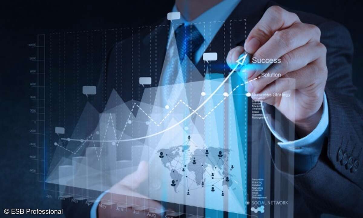 Schmuckbild Grafik aufwärts oben