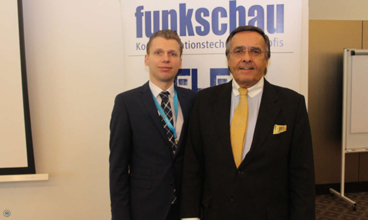 Stefan Adelmann (funkschau) und BVMW-Präsident Mario Ohoven.