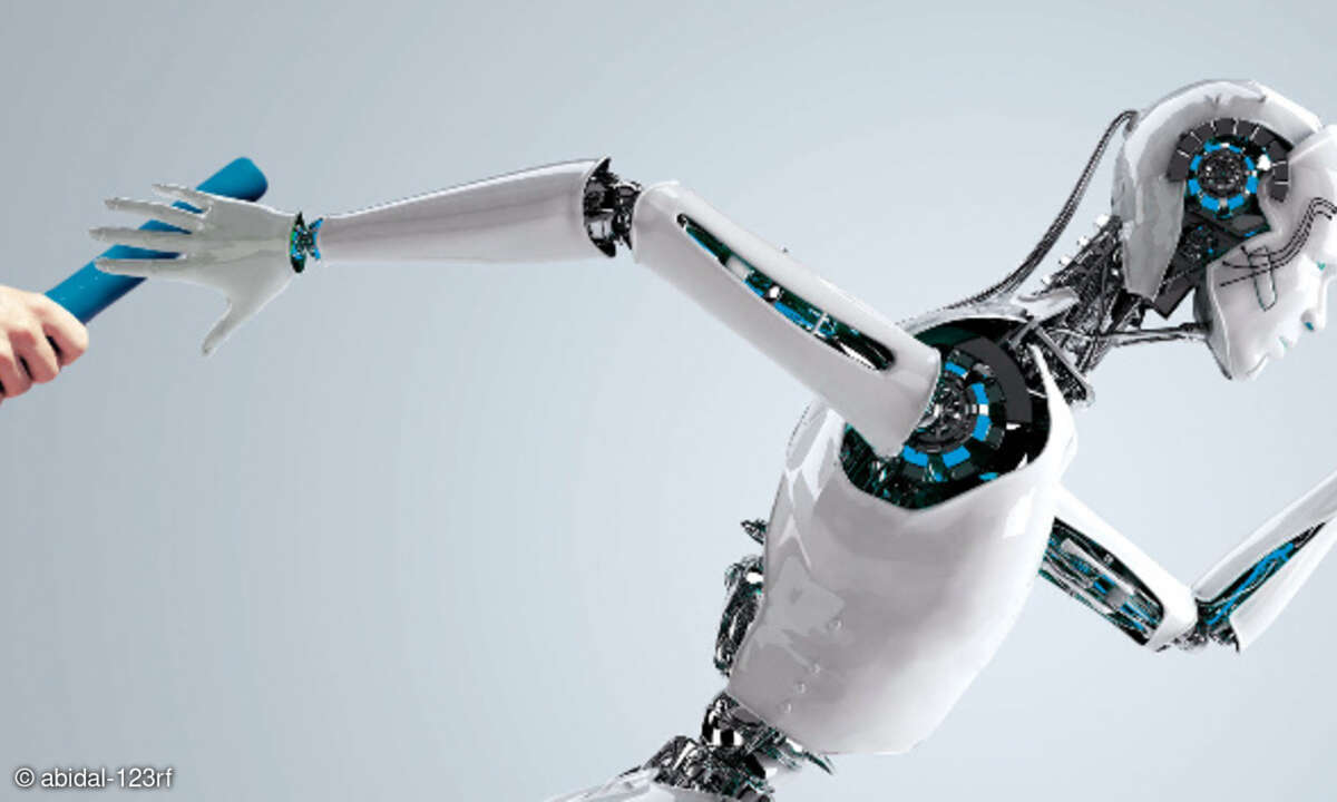 Roboter Staffelstab