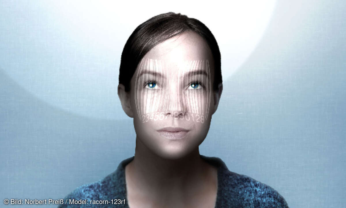 Frau Strichcode digital