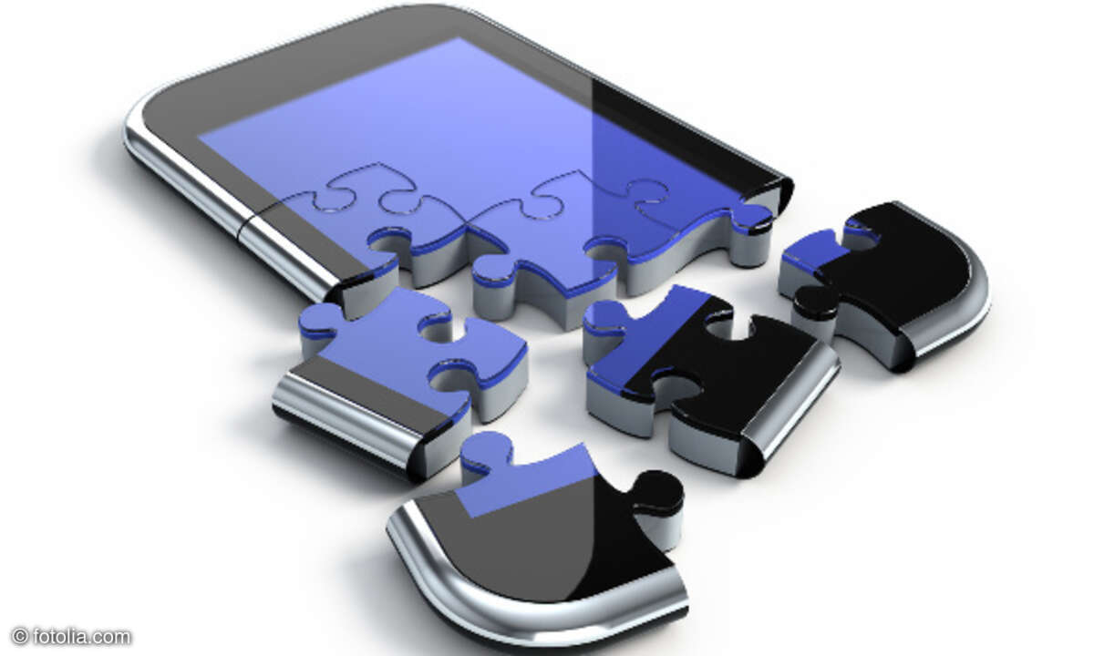 Smartphone Puzzle Defragmentierung