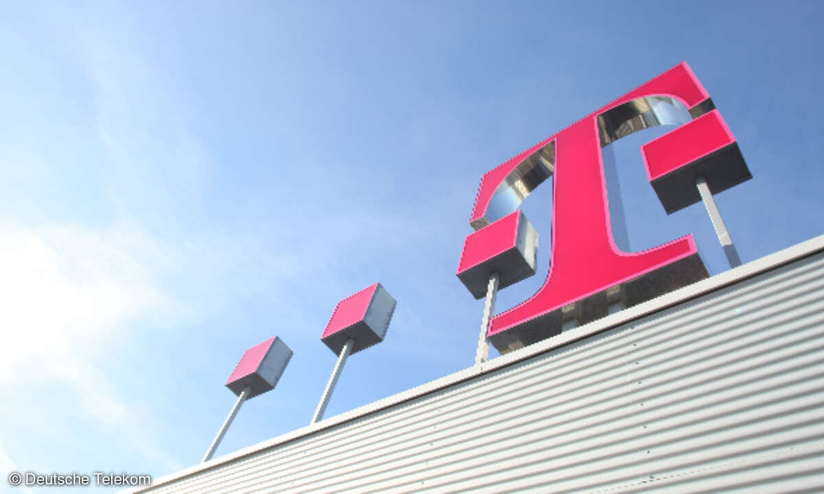 Deutsche Telekom Logo Dach schräg