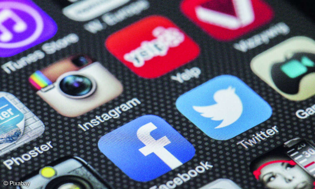 Soziale Netzwerke, Apps auf dem Smartphone