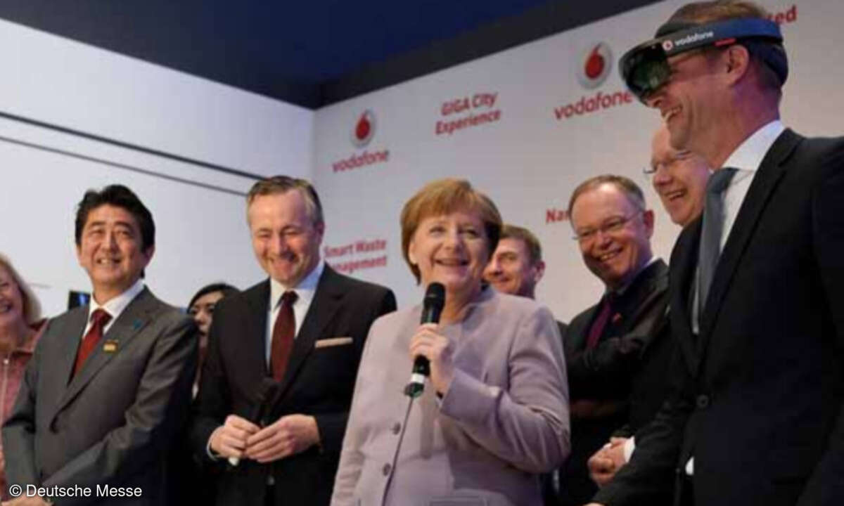 Angela Merkel auf der CeBIT