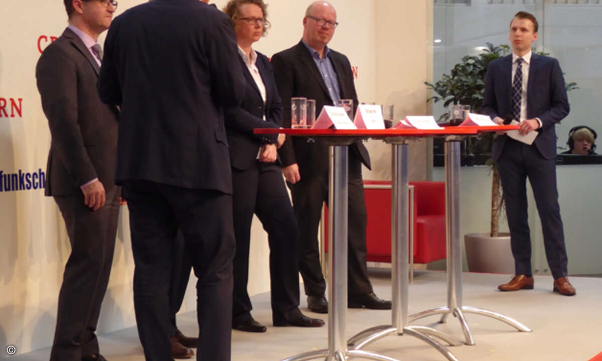 Mit ihm Diskutierten Sprecher von Also Deutschland, Computacenta, Mensch.Business, Microsoft und Sophos