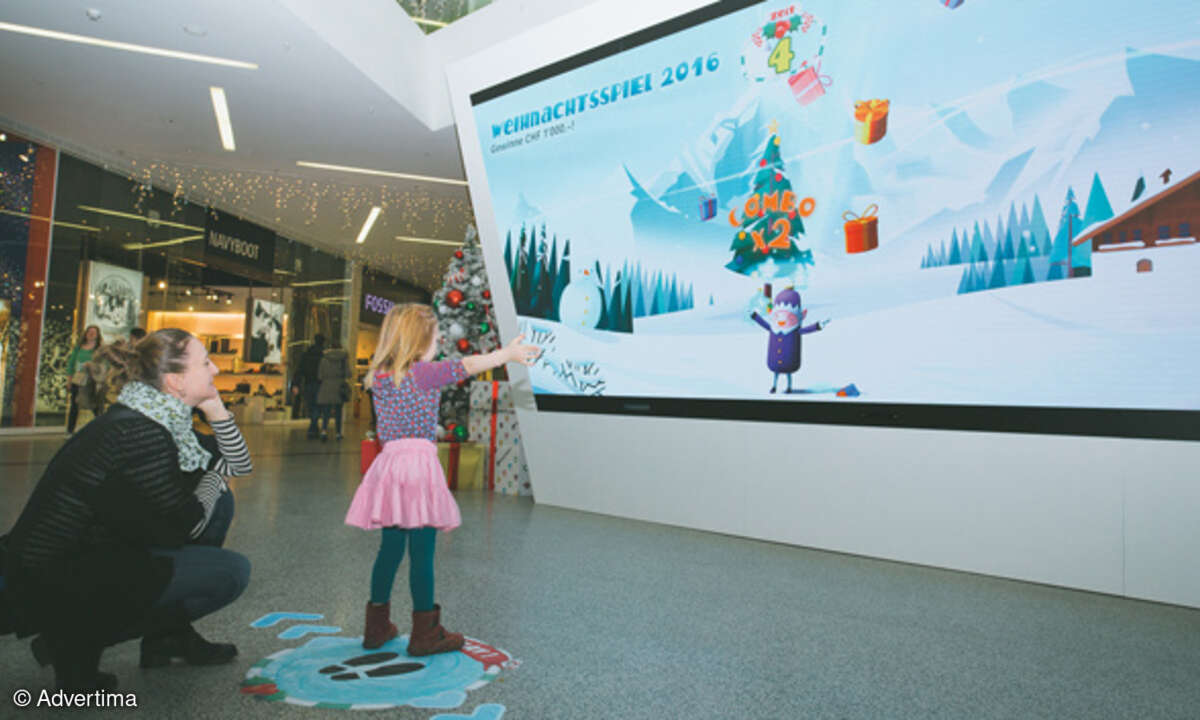 Weihnachtsspiel im Westside-Center: Die Marketing-Aktion soll eine Conversion Rate von 32 Prozent erreicht haben.