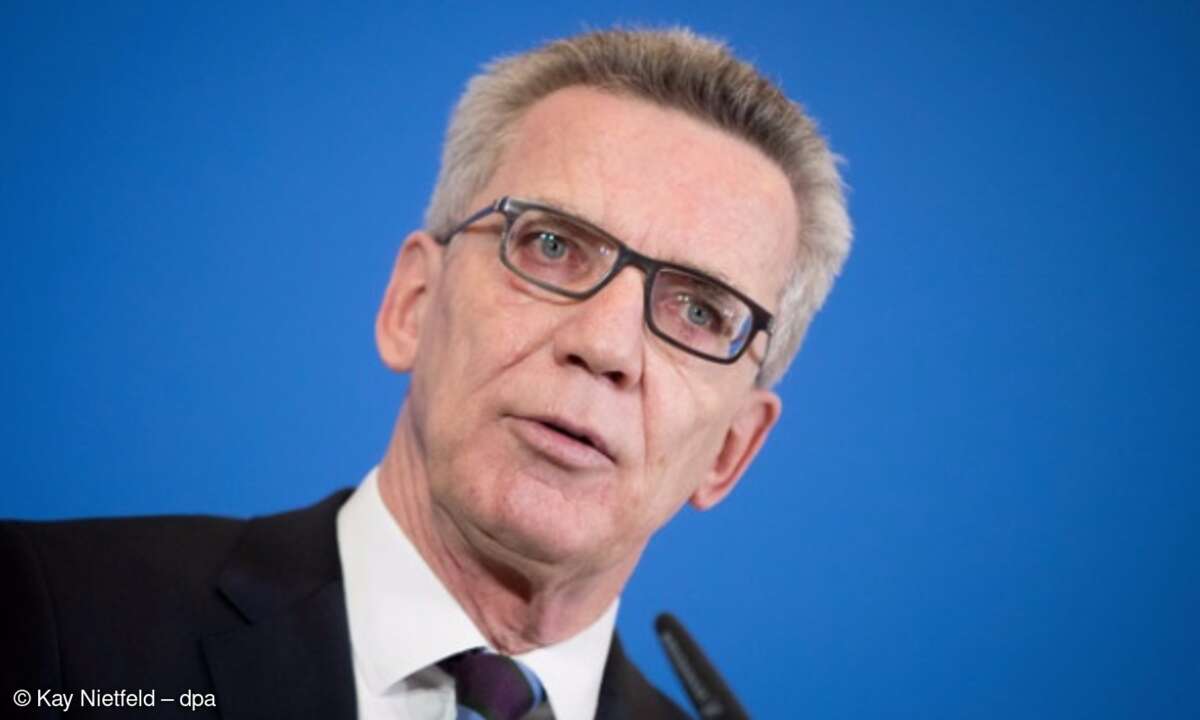 Bundesinnenminister Thomas de Maizière