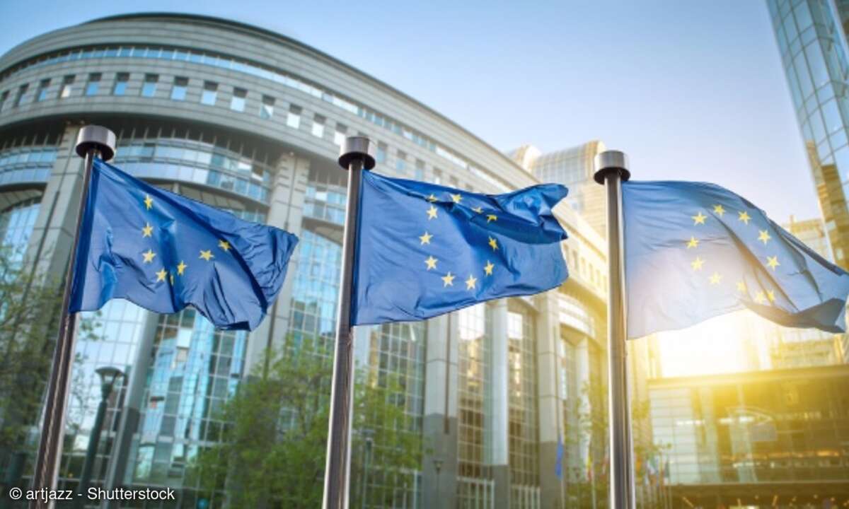 Europäisches Parlament Brüssel EU-Flaggen