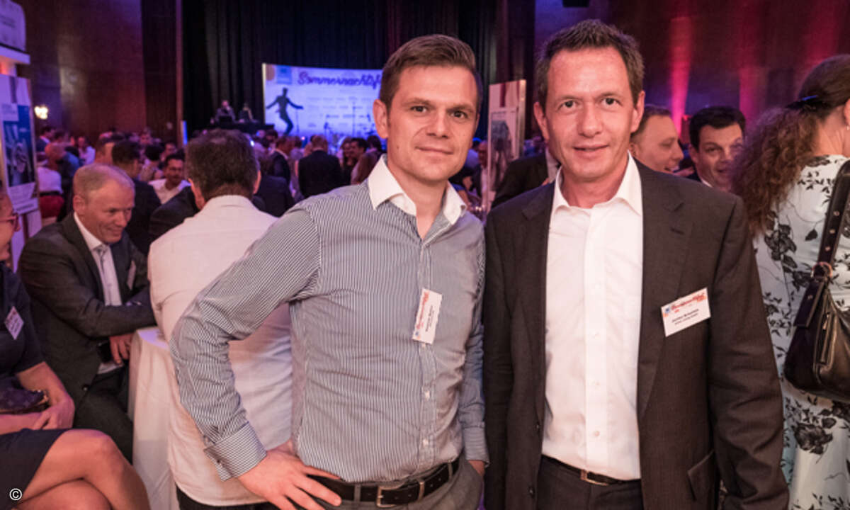 Dominik Walter (Herweck) zusammen mit Jochen Bräunlein von bintec elmeg