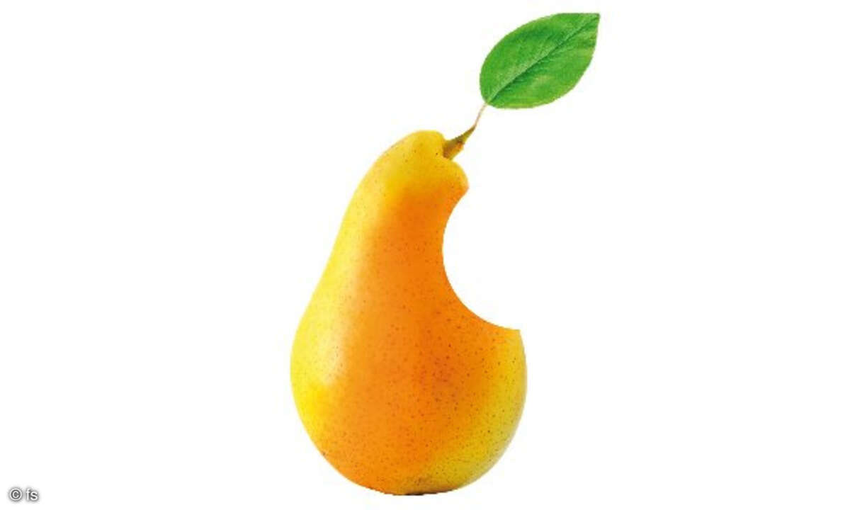 Fake-Produkt Apfel Birne