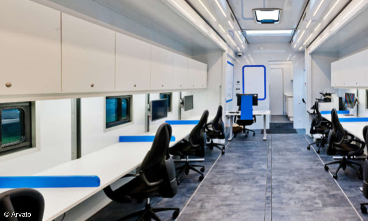 Arvato Scan-Truck innen