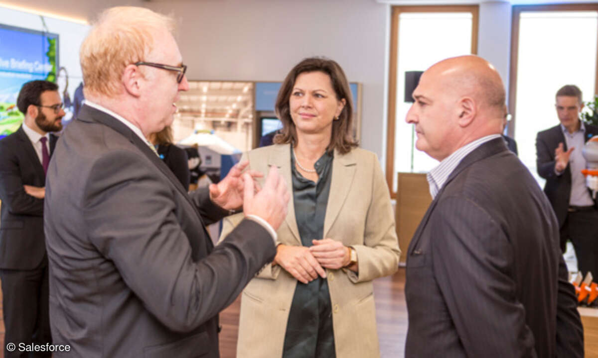 Ilse Aigner mit Joachim Schreiner Salesforce