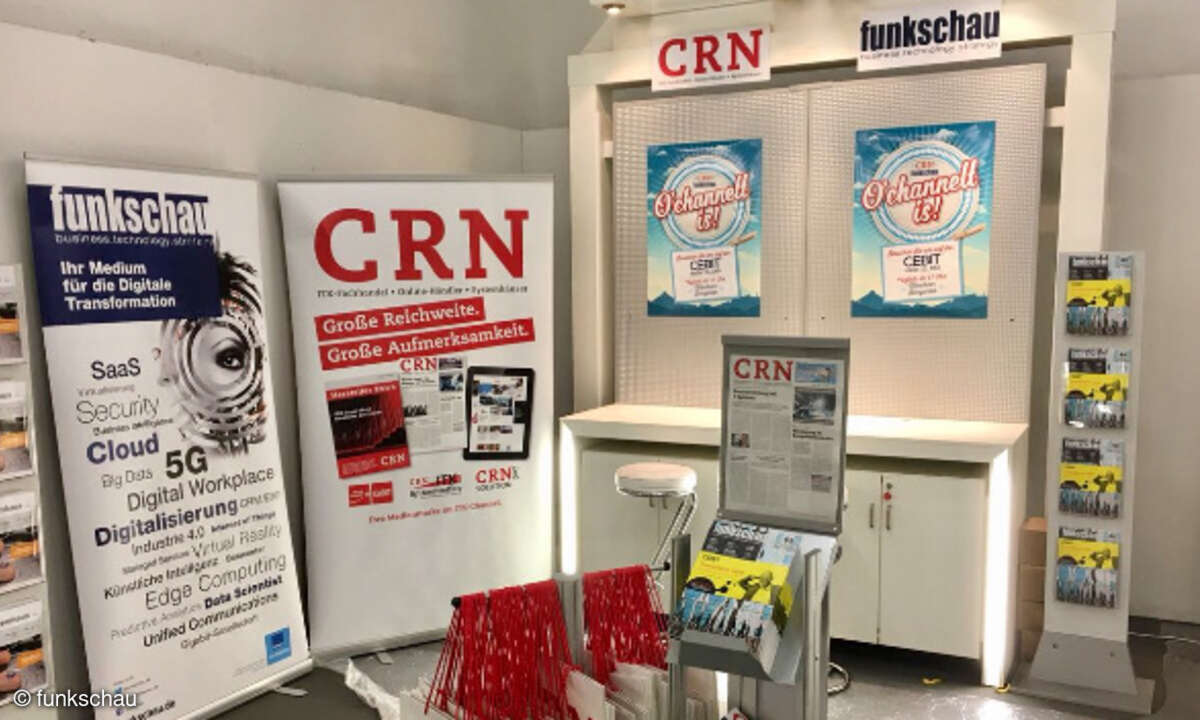 Stand von funkschau und CRN auf IM TOP 2018