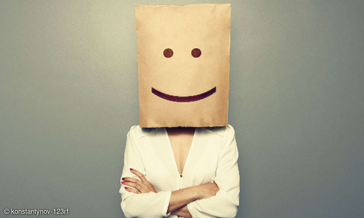 Maske mit Smiley