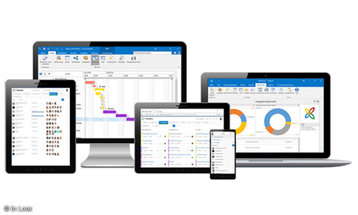 Screens verschiedener Devices