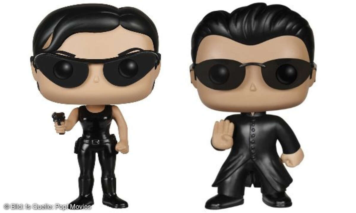 Spielfiguren Matrix Trinity und Neo