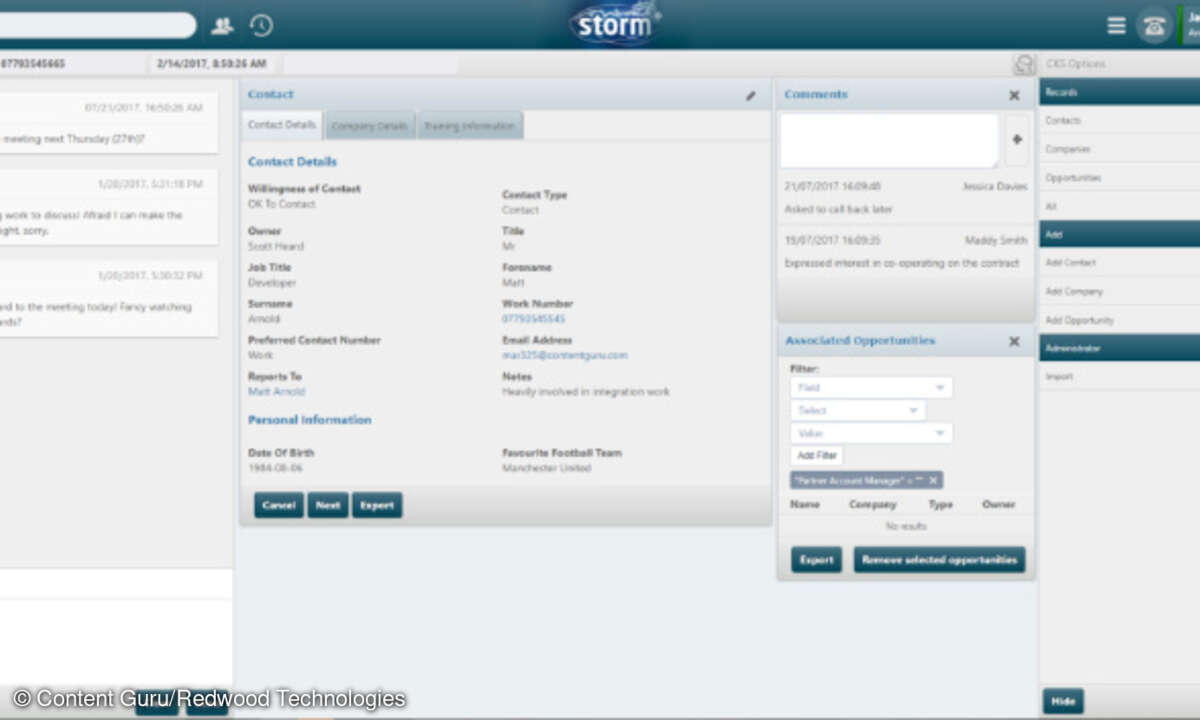 Storm Screenshot, Content Guru, Redwood Technologies