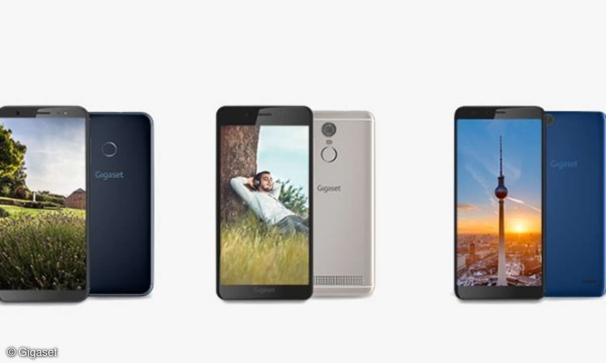 Gigaset Einsteiger-Smartphones GS185, GS180, GS100