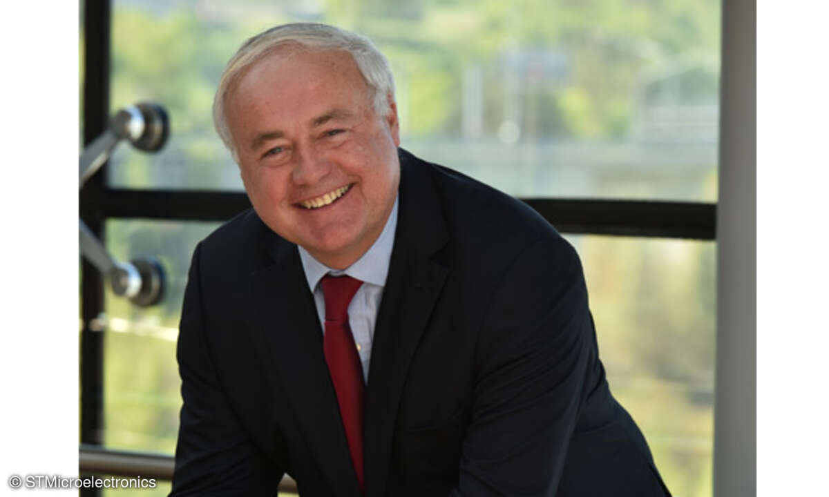 Jean-Marc Chery, STMicroelectronics, hält die Conference Keynote am 27. Februar 2019.