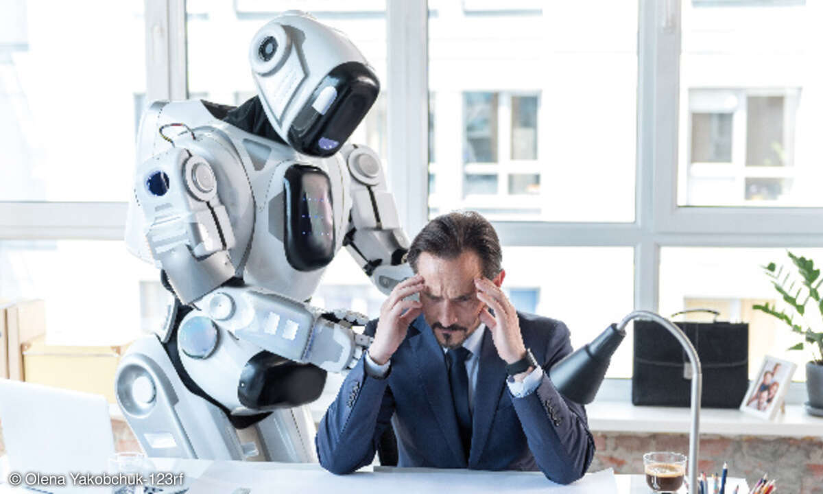 Roboter KI Büro