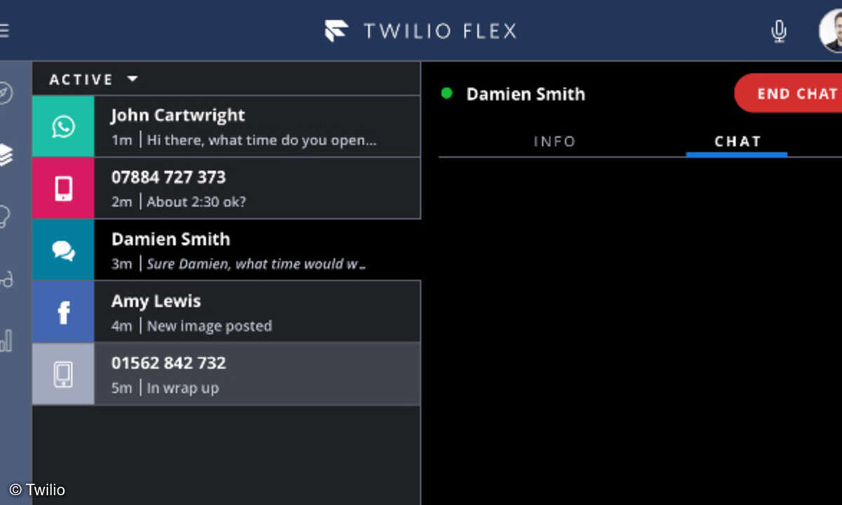Screenshot Twilio Flex
