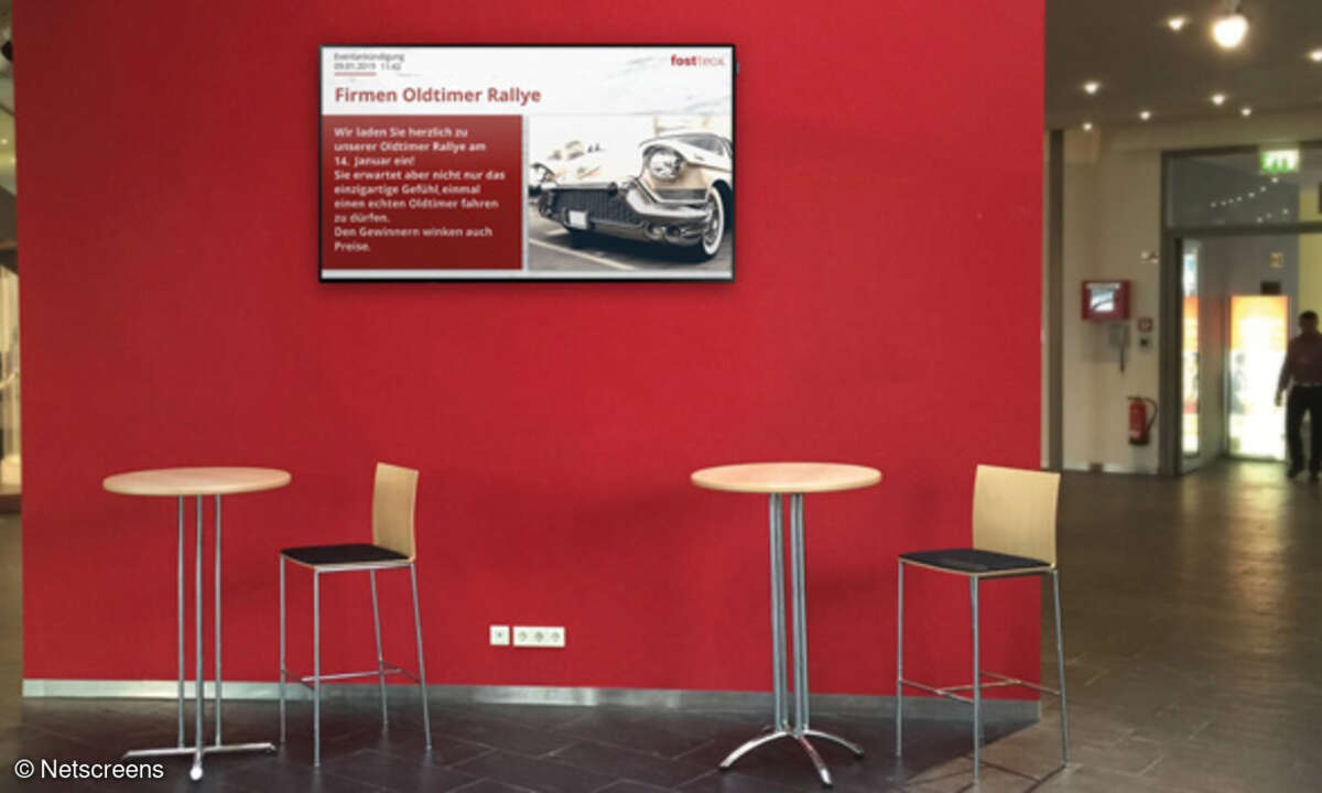 Digital Signage Mitarbeiteransprache