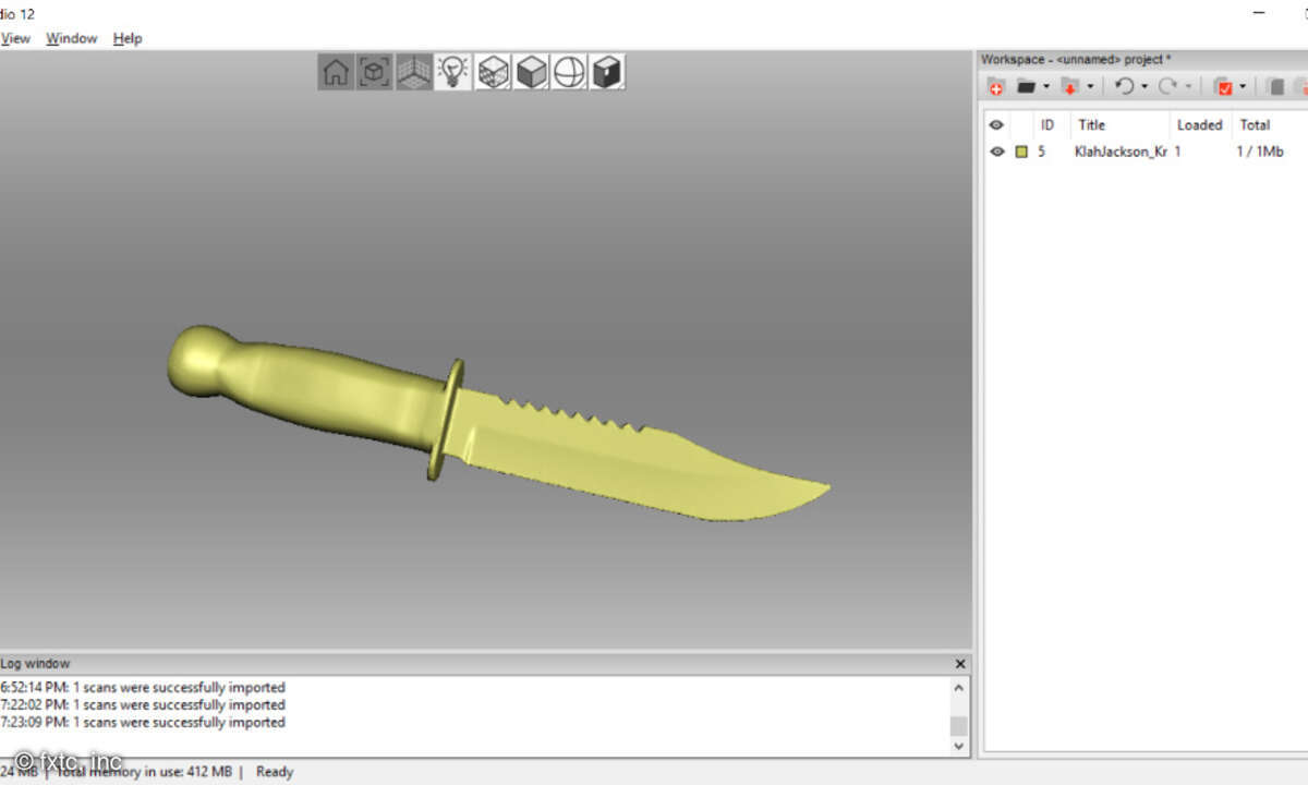 3D-Modell Messer