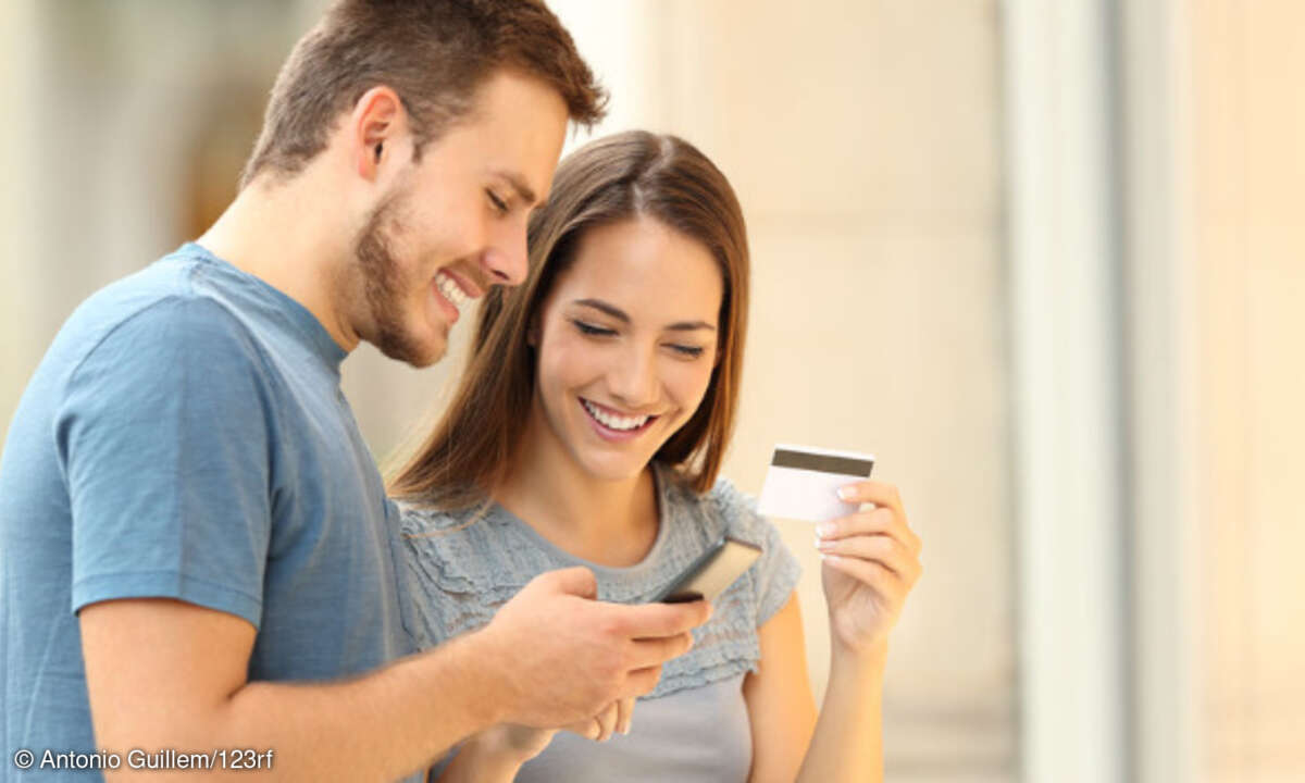Bezahlen mit Kreditkarte oder Smartphone