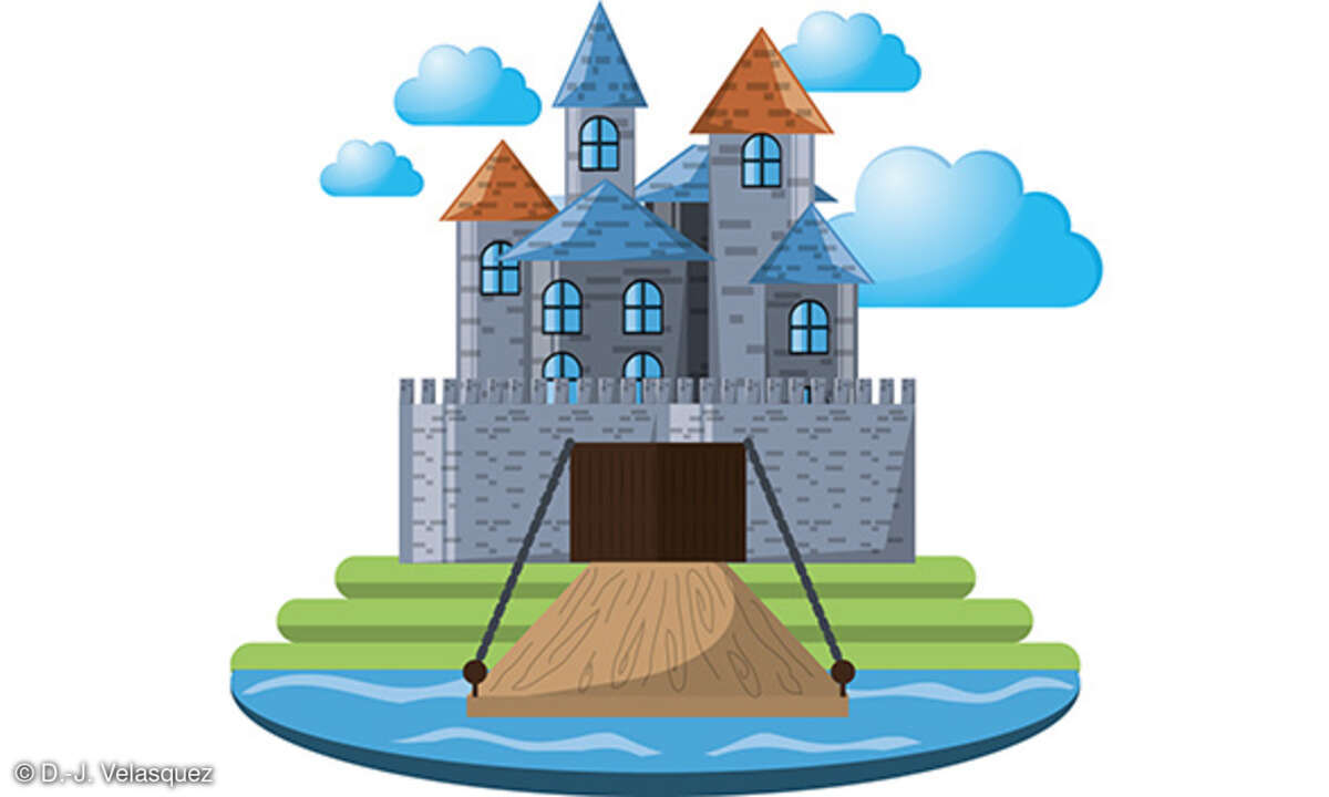 Burg Sicherheit Cloud Modern Workplace