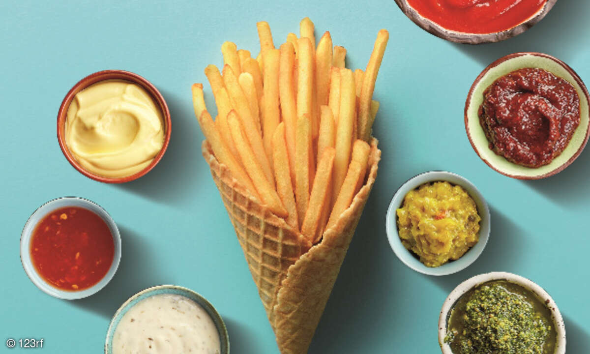 Pommes mit Dips