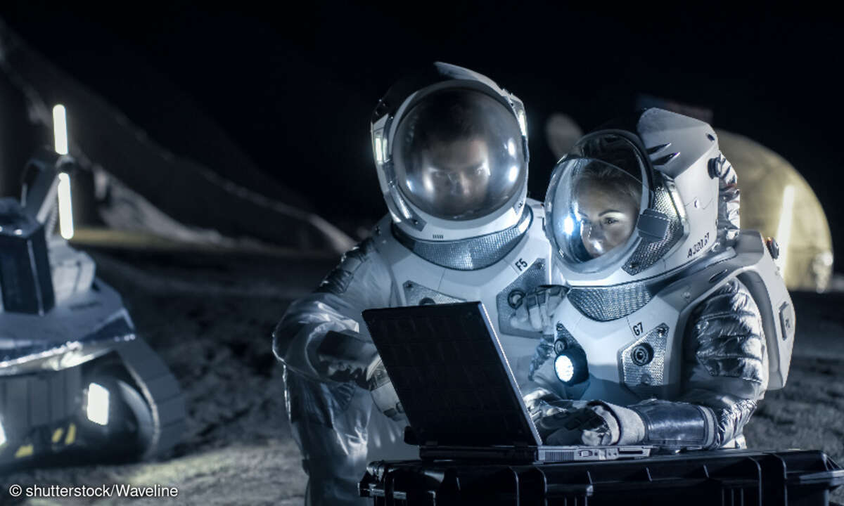 Astronauten Mond