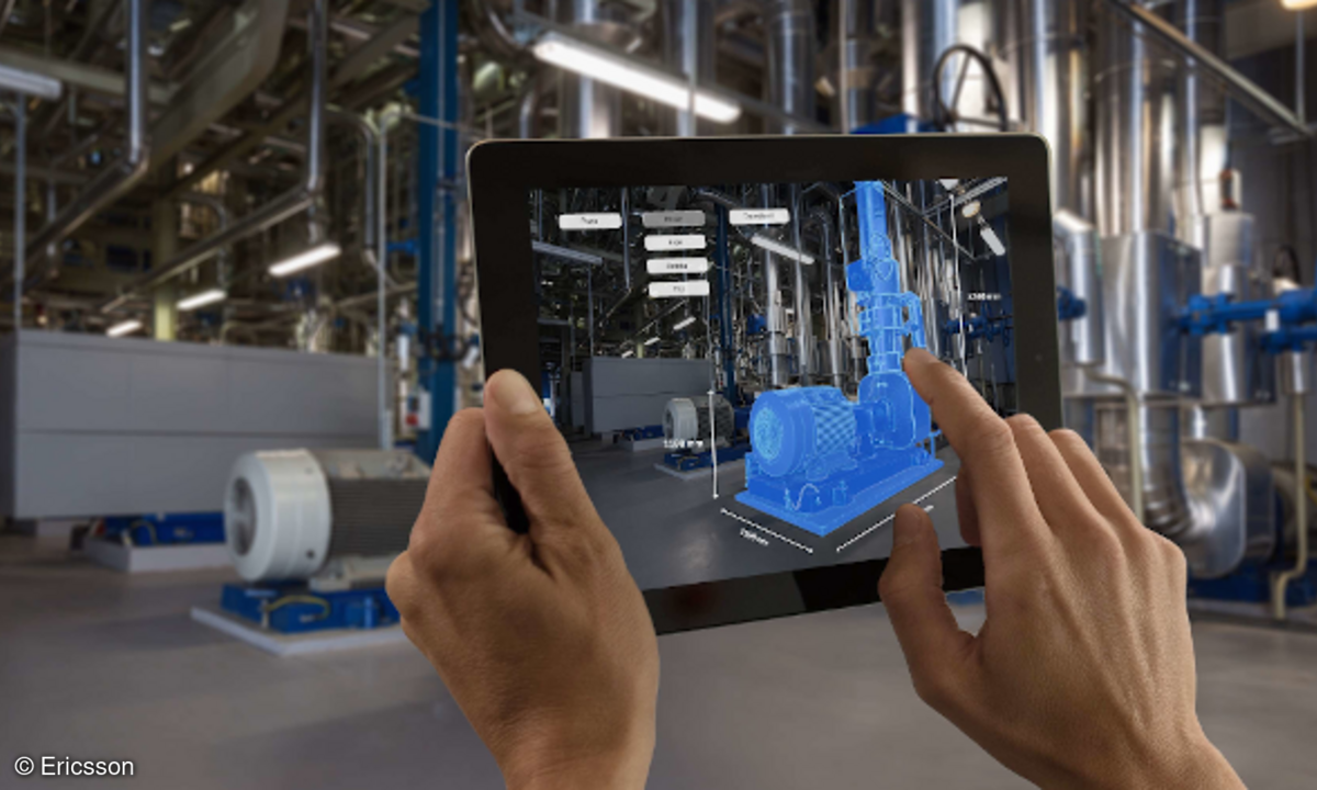 Mit 5G-Datenübertragung können alle Produktions- und Sensordaten in einem Digitalen Zwilling gespeichert werden, der die vollständige Produktionshistorie enthält.