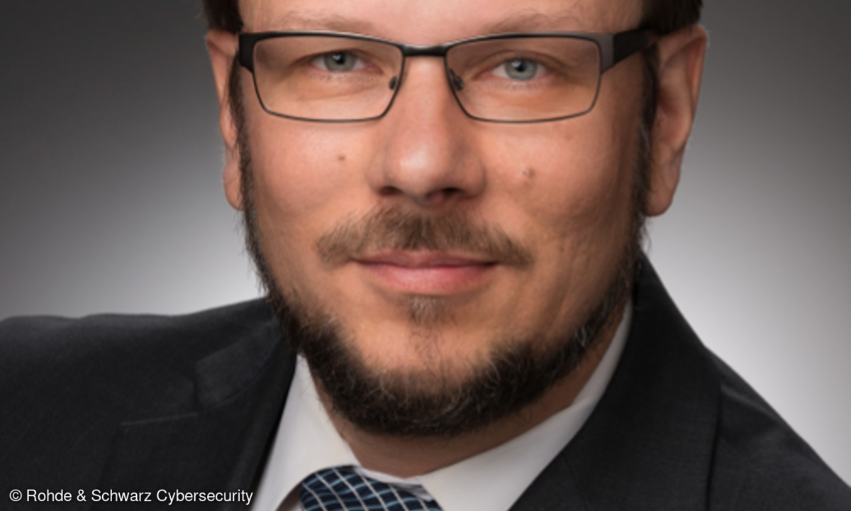 Porträtfoto: Falk Herrmann, CEO, Rohde & Schwarz Cybersecurity